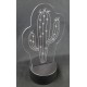 Veilleuses LED cactus