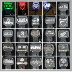 porte-clés lumineux  logo moto