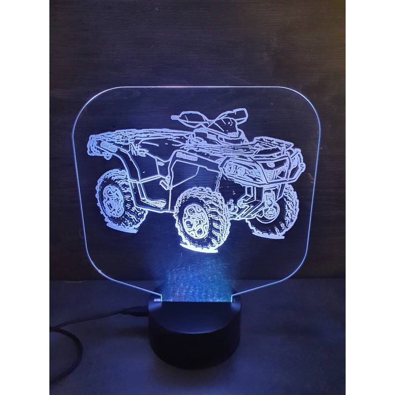 Veilleuse 3D, 16 Couleurs Motocross Vélo LED Veilleuse avec Tactile et  Télécommande, Lampe de Table Illusion 3D avec 4 Modes Changeants pour  Enfants, Ventilateur de Moto