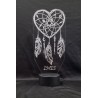 Veilleuses LED attrape rêves coeur
