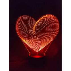 Veilleuse LED coeur