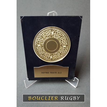 Trophée rugby bouclier