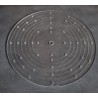 Plaque de centrage pour gateaux en plexiglas
