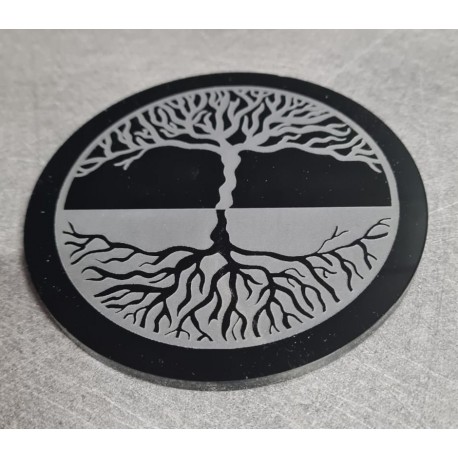 dessous de verre arbre de vie ying yang