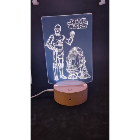 veilleuse D2R2 et C3PO