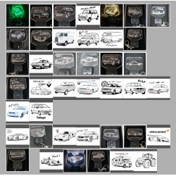 Porte-clés lumineux Logo auto