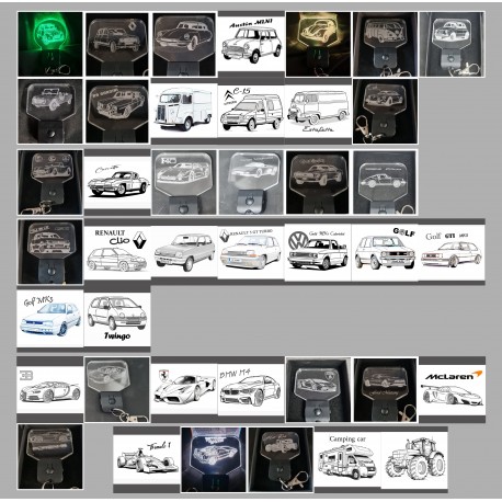 Porte-clés lumineux Logo auto